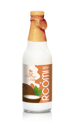 300ml Coconut water with milk in Glass bottle